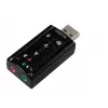 Externe USB-Soundkarte LOGILINK UA0078, 7.1-Kanal, USB-Schnittstelle, kompakt 124×194×34 mm, 80 g