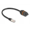 Netzwerkkabel DeLOCK 88146 RJ45 auf RJ45 Cat.6A 0,25 m Schwarz