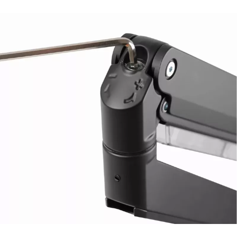 Desk monitor mount GEMBIRD MA-DA3-03, 3-arm, gas spring, VESA 75–100x100, supports 3 displays up to 27 inch, max 18 kg, Schwarz