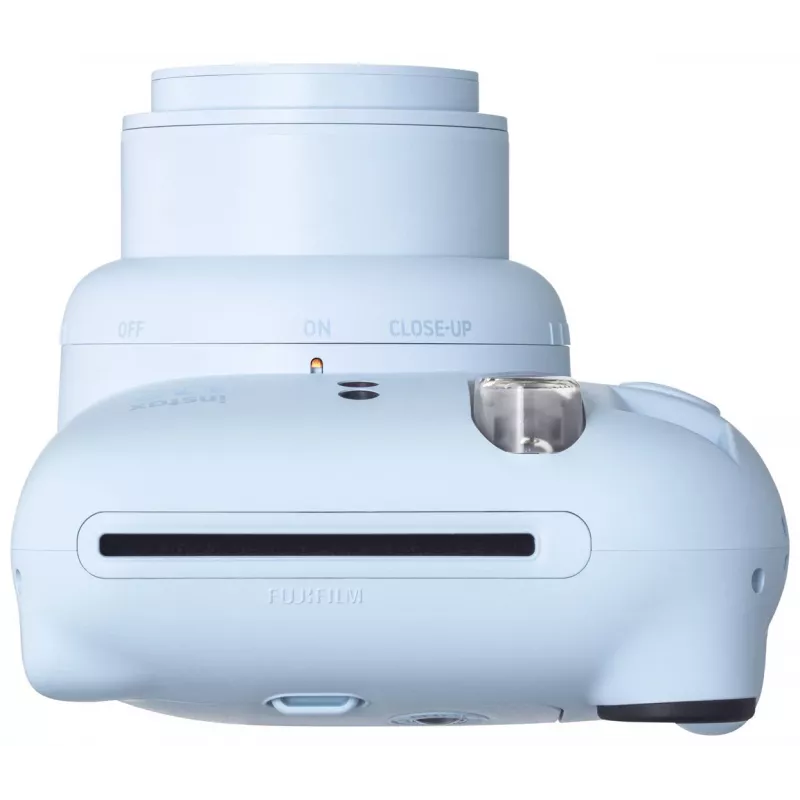 Sofortbildkamera Fujifilm Instax Mini 12 Blau — 86 x 54 mm Ausdrucke, 60 mm Brennweite, elektronischer Verschluss