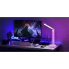 Tischleuchte Hawk HW-LAMP04 Weiß LED verstellbar, weiße Oberfläche, verstellbarer Kopf und Arm