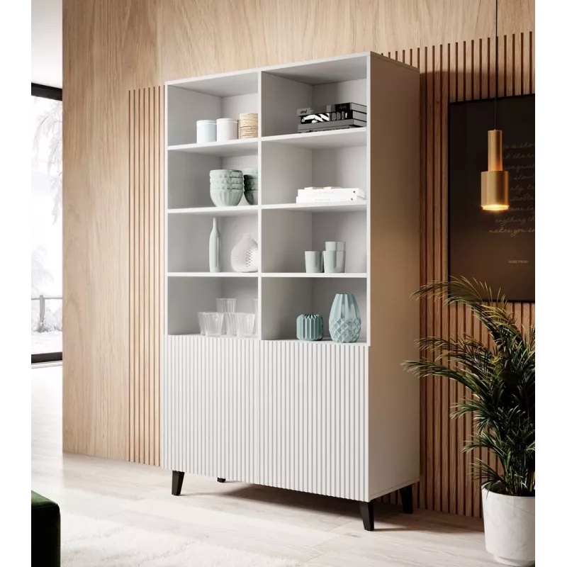 Shelving unit PAFOS 100x40x176.5 cm weiß matt