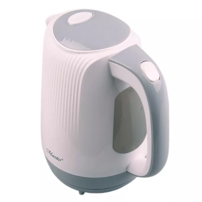 Feel-Maestro MR042 weißer Wasserkocher 1,7 L Grau, Weiß 2200 W