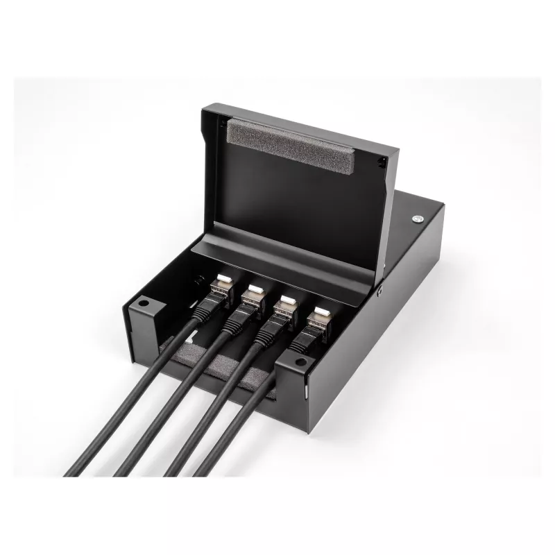 Verteilerbox DeLOCK 66235 4 Ports Metall Schwarz