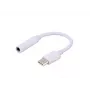 SAVIO USB Typ 3.1 C (M) – Klinke 3,5 mm (F) Audioadapter Weiß AK-35