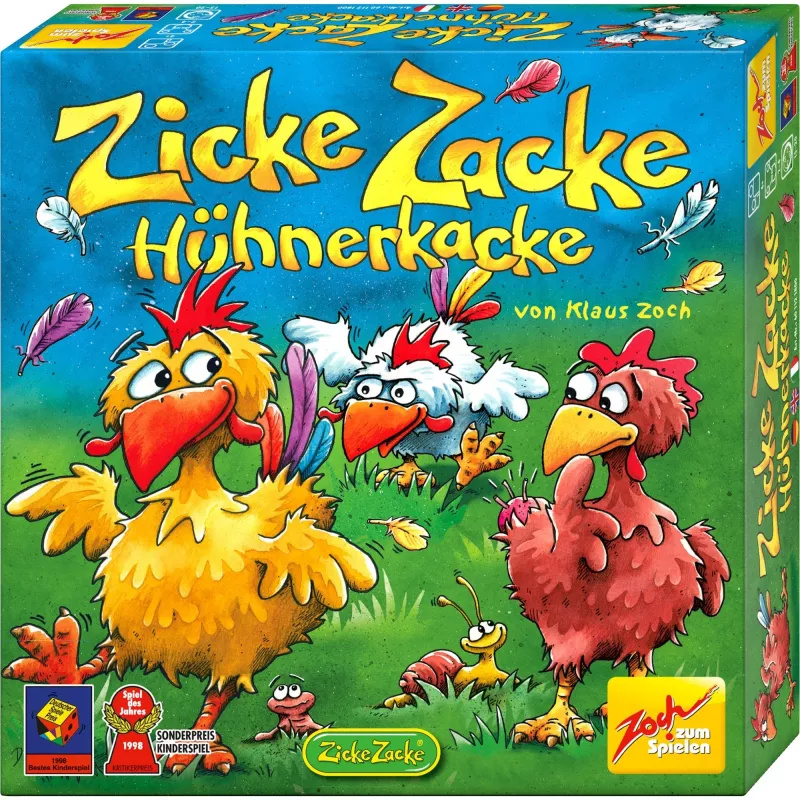 Zicke Zacke Chicken Cha Cha Cha, Brettspiel Kinderspiel des Jahres 1998