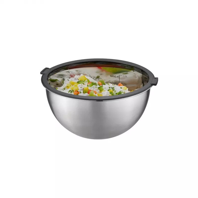 GEFU 89430 Vorratsdose Rund-Set 8 L Edelstahl 1 Stk.