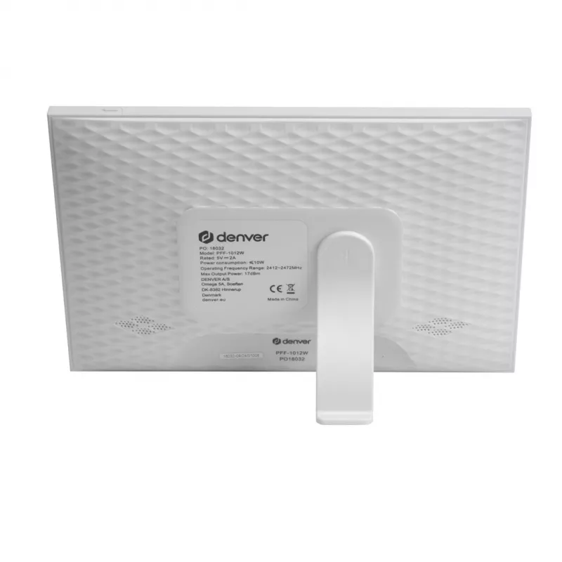 Denver PFF-1012 digitaler Bilderrahmen Weiß 25,6 cm (10.1) Touchscreen Wi-Fi