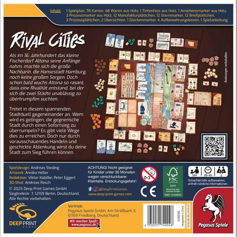 Deep Pint Games Rival Cities, Gesellschaftsspiel