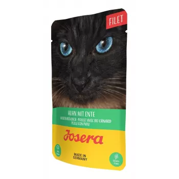 JOSERA Filet Huhn mit Ente - Nassfutter für Katzen - 70 g