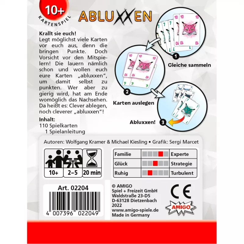 Amigo 02204 Brettspiel Abluxxen 20 Min.