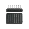 Manhattan Ladestation, 6x USB-A-Anschlüsse, Ausgänge: 6x 2,4 A, Smart IC, LED-Anzeigeleuchten, Schwarz, Drei Jahre Garantie