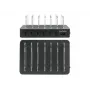 Manhattan Ladestation, 6x USB-A-Anschlüsse, Ausgänge: 6x 2,4 A, Smart IC, LED-Anzeigeleuchten, Schwarz, Drei Jahre Garantie