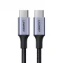 USB-C-auf-USB-C-Kabel UGREEN 90120B — 3 m, 5 A, PD, 20 V, 480 Mbit/s, schwarz