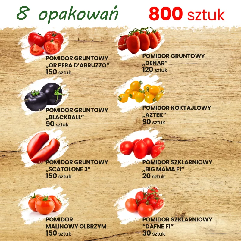 Toraf Tomatensamen-Set Eden – 8 Packungen
