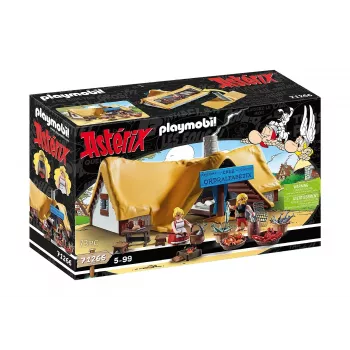 Playmobil 71266 Asterix: Hütte von Verleihnix Verleihnix und seine Frau Bakteria Sammelfiguren Asterix Sammler und Fans Spielspaß Rollenspiele