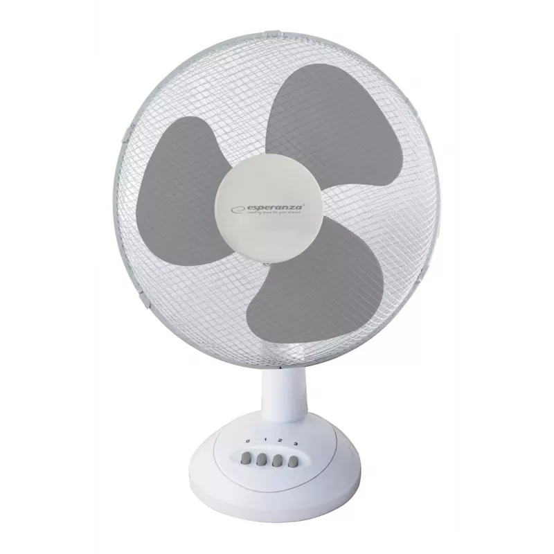Esperanza EHF003WE, 12'' Tischventilator, Weiß und Grau