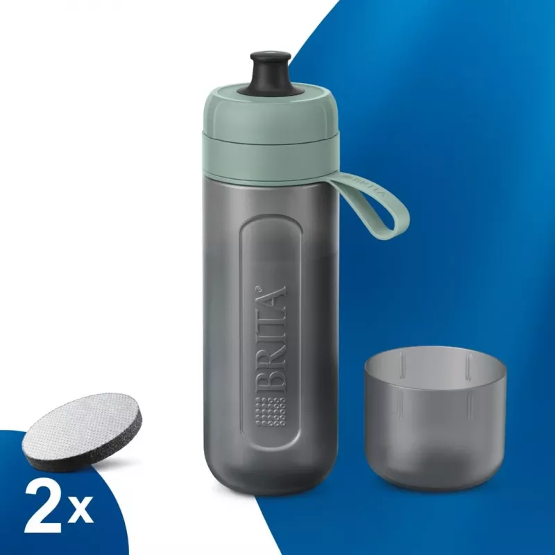 Brita Active Filtering Flasche 0,6 l Pastellgrün