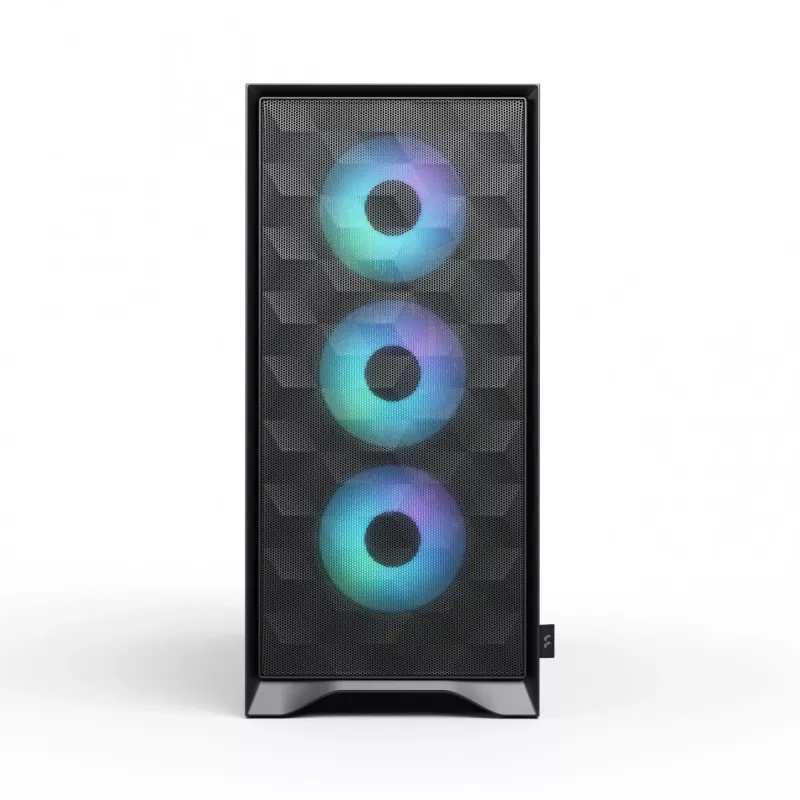 PC-Gehäuse Fractal Design Pop 2 Air Schwarz TG RGB Midi Tower – ATX/Micro-ATX/Mini-ITX, 3x120mm vorne, 1x120mm hinten, 2,5-Zoll- und 3,5-Zoll-Schächte
