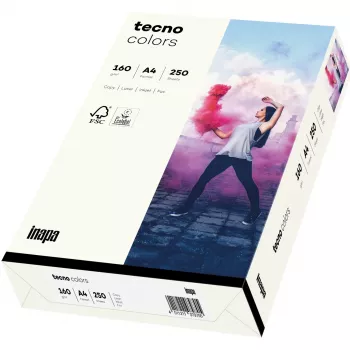 Inapa Tecno colors weiß A4 — 250 Blatt, 160 g/m²