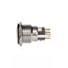 Taster DimasTech PD211 22 mm Silverline Dot RGB — vandalensicherer Panel-Taster