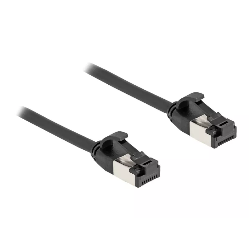 Netzwerkkabel DeLOCK RJ45-Kabel Stecker auf Stecker Cat.8.1 2 m schwarz