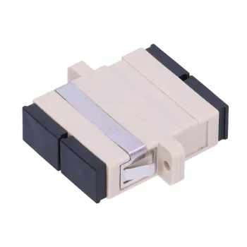 Glasfaseradapter Extralink SC/UPC Multimode Duplex, Buchse–Buchse, grau