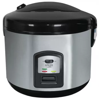 Reiskocher Adler AD 6406, 1,5 l herausnehmbarer Topf, 1000 W, schwarz Edelstahl