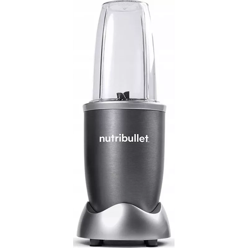 Bechermixer NUTRIBULLET NB606B 600W, Tritan-Krug 0,7L, 6 Klingen, 1 Geschwindigkeit, 500ml Becher, grau