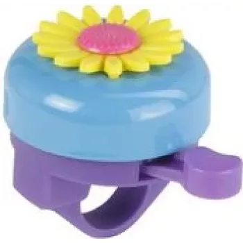 Fahrradklingel FISCHER 85831, Blumendesign, 80 mm Durchmesser