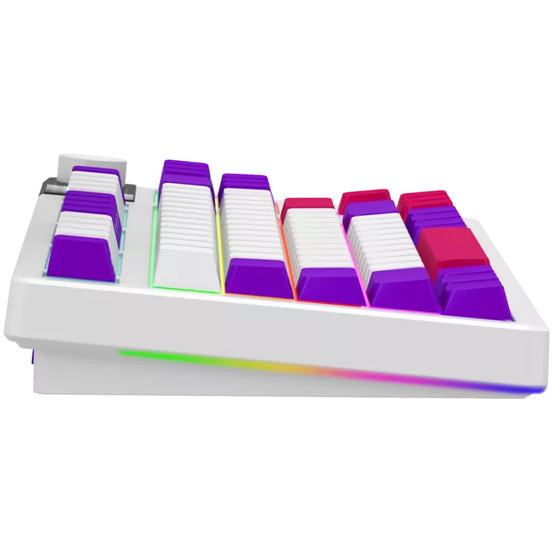 LORGAR KBP70TKLW, Drahtlose TKL Mechanische Gaming-Tastatur Pro, Weiß, EN-Layout