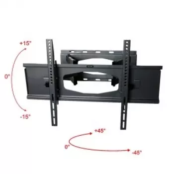 ART AR-65 Tisch-TV-Ständer für Flachbildschirme 2,03 M (80) Schwarz Wand