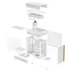 Desktop-PC-Gehäuse DeepCool CL6600 WH — weiß, unterstützt ATX/PS2/SFX/SFX-L-Netzteile, 140 mm vorne, 120/140 mm oben/hinten, 2,5-Zoll- und 3,5-Zoll-Laufwerke