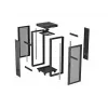 Rack-Schrank LANBERG FF01-6624-23BL 24U freistehend 19 Zoll 600×600 mm IP20 schwarz