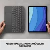 Case mit Tastatur Combo Touch US iPad Pro 11 1,2,3 Gen grau