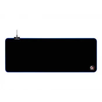 Gembird MP-GAMELED-L Mauspad Gaming Mauspad Schwarz