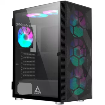 MONTECH X3 X3MESH-BK MIDI-Tower-Gehäuse Schwarz Mesh PC-Gehäuse