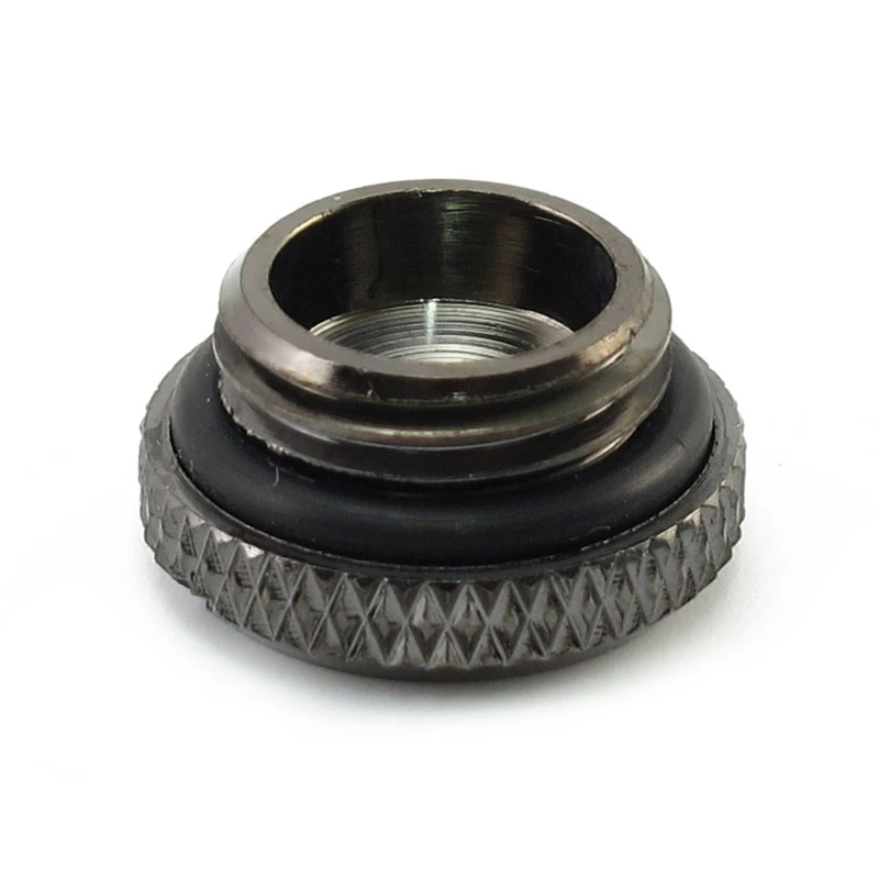 XSPC G1/4 Zoll V2 Verschlussschraube mit Gewinde, 10er-Pack – Schwarz-Chrom