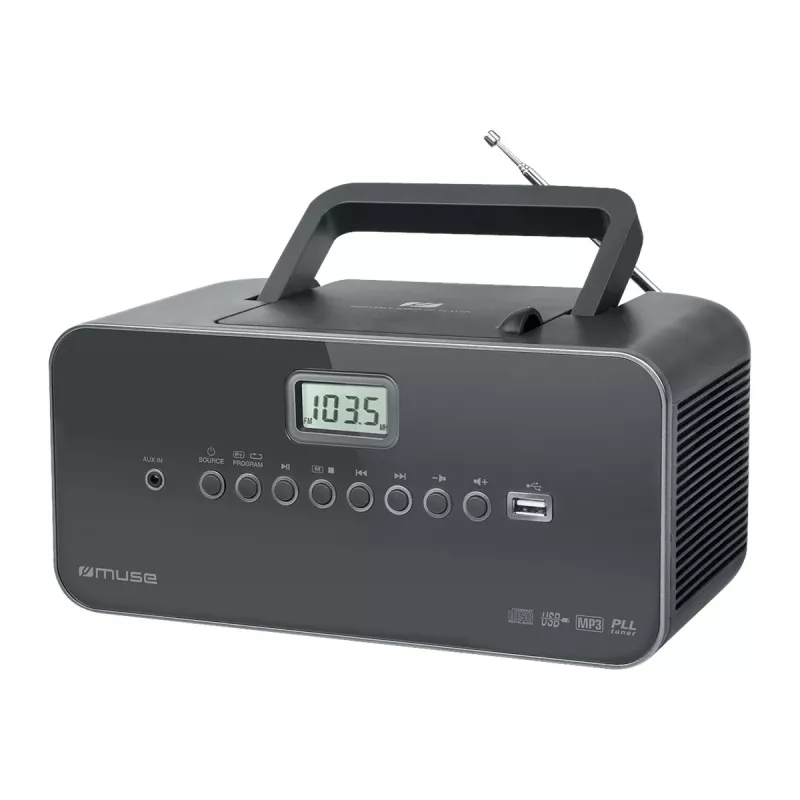 Muse M-28 DG CD-Player Tragbarer CD-Player Schwarz