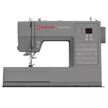 SINGER Nähautomat HD6605 – elektrisch, 1-Stufen-Knopfloch, Freiarm, grau, 6 kg