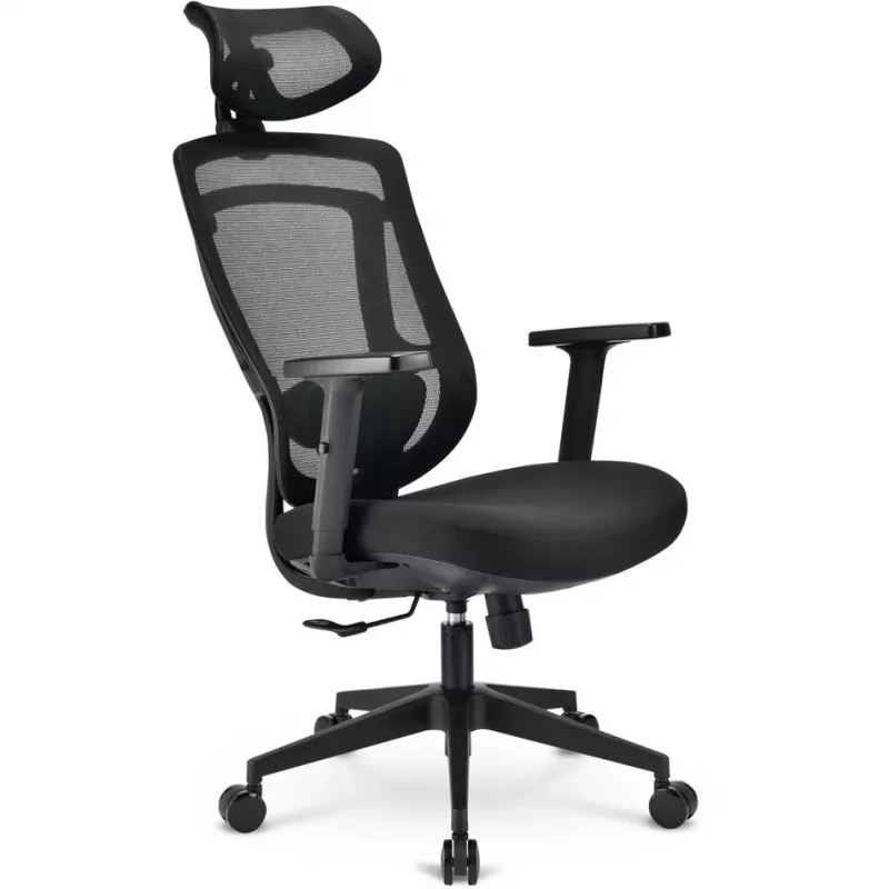 Bürostuhl Sharkoon OfficePal C10 – schwarz, ergonomisches Design, höhenverstellbar