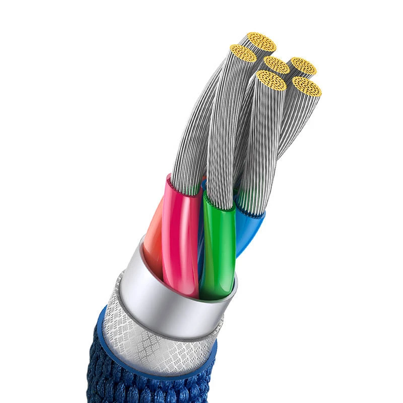 Baseus Crystal Shine Kabel USB auf USB-C, 100W, 2m (blau)