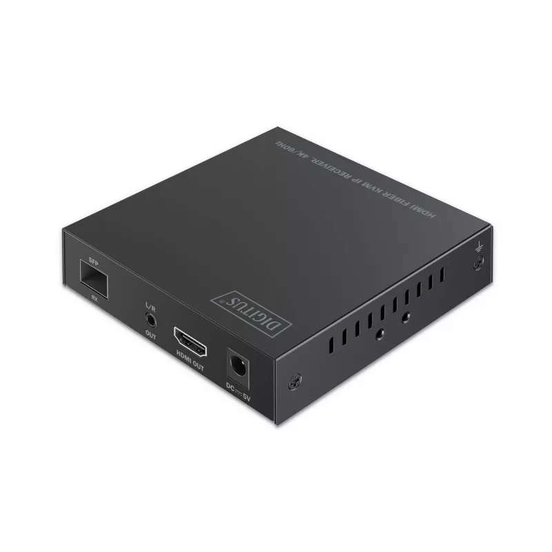 Receiver Digitus HDMI Fiber KVM IP Receiver 4K/60Hz Kabelgebunden USB