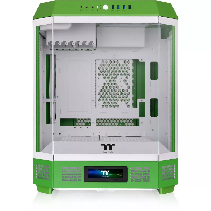 Thermaltake The Tower 600 Mid-Tower-ATX-Gehäuse mit Glasseitenfenster (Grün/Weiß)