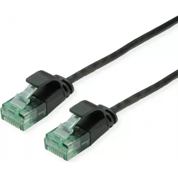 ROLINE RM UTP Patchkabel Kat6A/Kl.EA schlank schwarz 0,5m - UTP (21.45.3452)