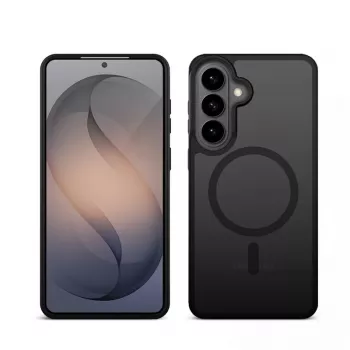 Crong Hybrid Matte Magnetic Hülle für Samsung Galaxy S26 – TPU & PC, Schwarz