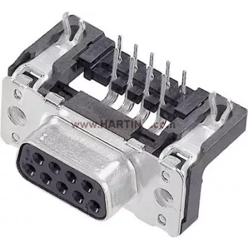 D‑SUB-Steckverbinder Harting 09 66 452 6613 90° 37-polig Lötanschluss