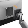 Maclean MC-968 Doppelarm Monitorhalterung mit Gasfeder 17-57 27 kg Schwerlast Stabil Vollbeweglich Halterung Max VESA 200x200