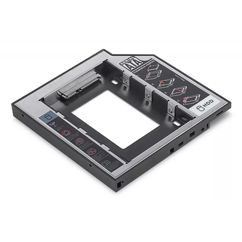 Einbaurahmen SSD / HDD CD / DVD / Blu-ray SATA auf SATA III 12,7 mm