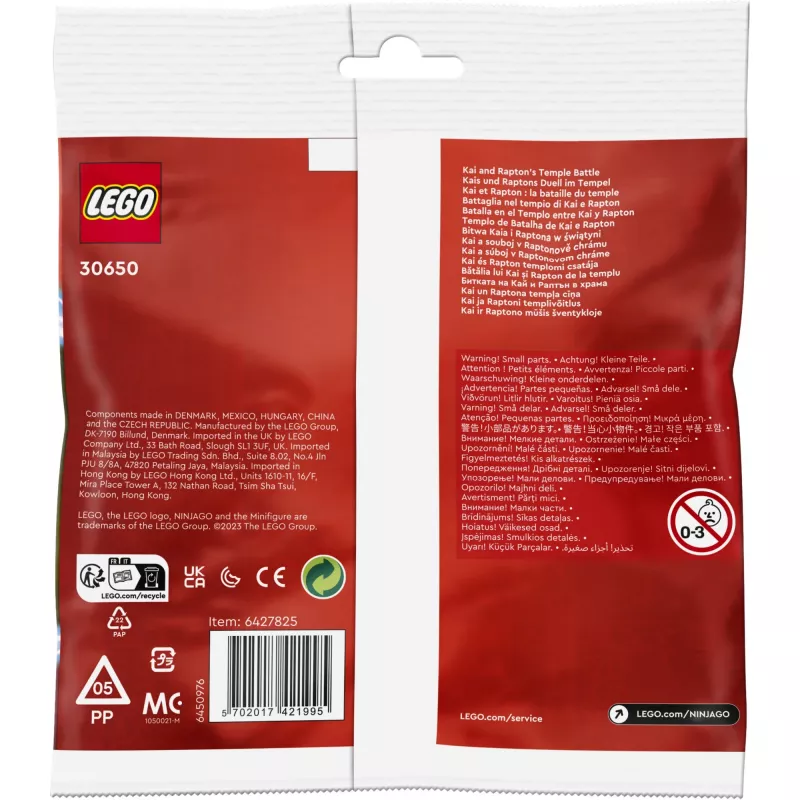 30650 Ninjago Kais und Raptons Duell im Tempel, Baukasten Polybag